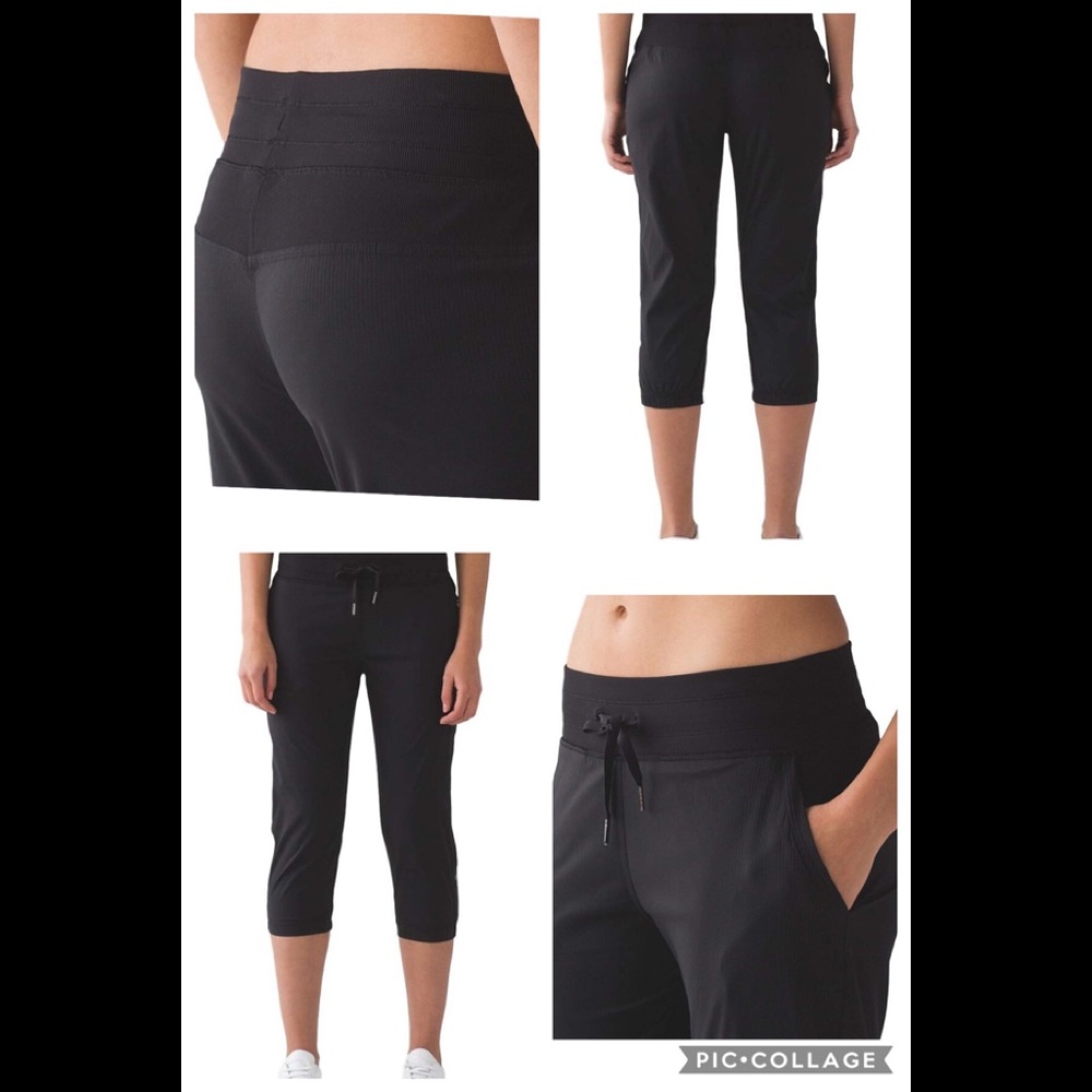 Lululemon Studio II unlined crop pants 6 black